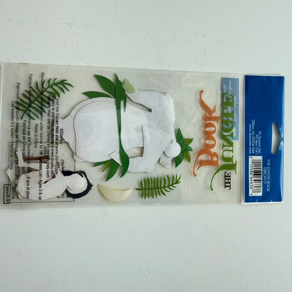 Disney The Jungle Book Baloo Mowgli Sticker Collage EK Success 7pc New